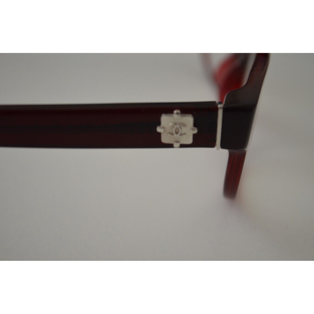 CHANEL 3243 c.539 Tweed Bordeaux Brown Red Eyeglasses Frames Italy 53-16-135 - Picture 8 of 15